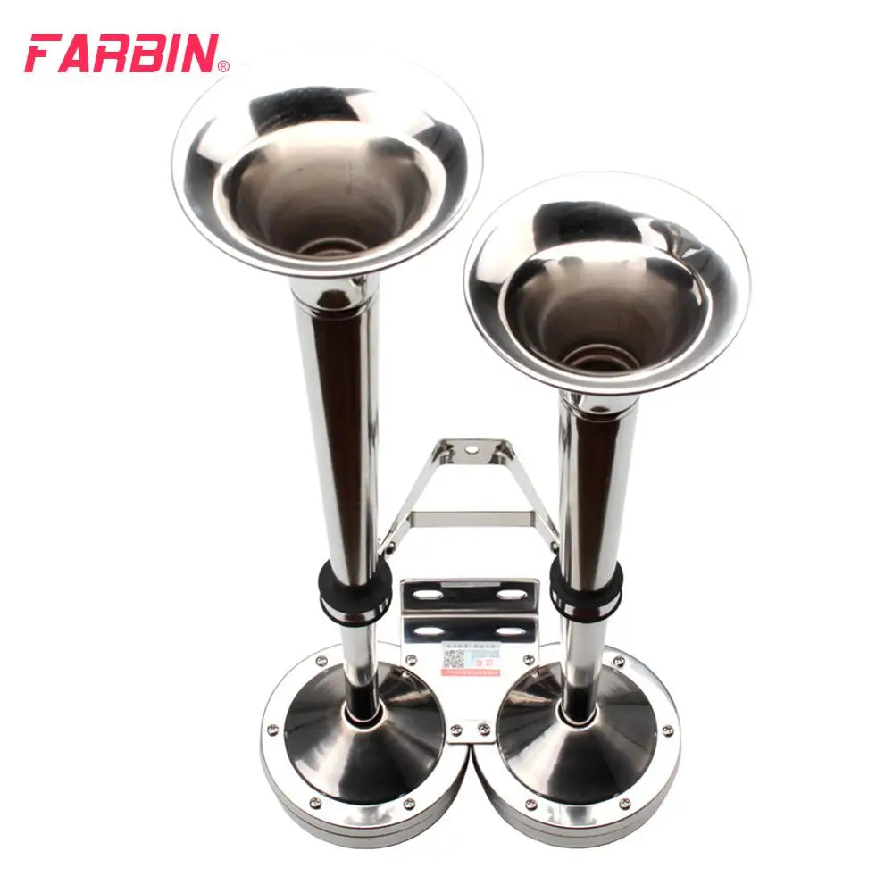 FARBIN 12V24V Marine Dual Trumpet Electric Horn Bracket