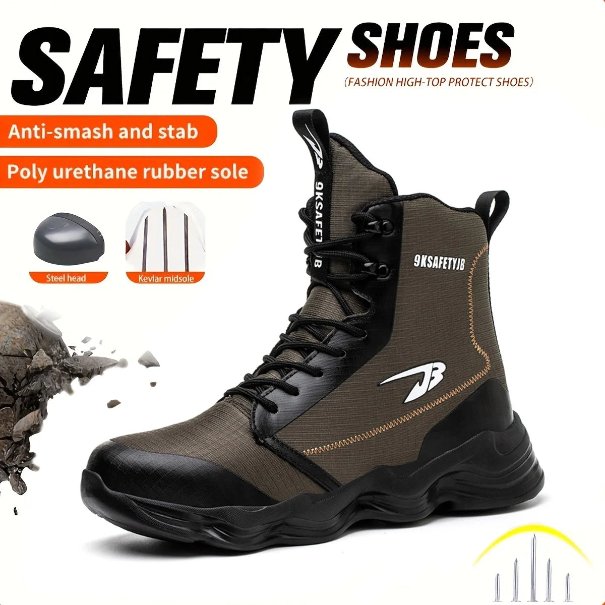 Fashionable Breathable Safety Shoes for Comfort and Protection