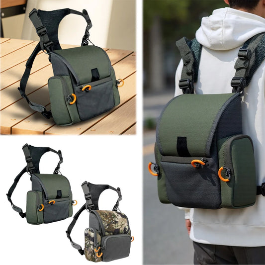 Binocular Harness Chest Pack With Rangefinder Rain Cover
