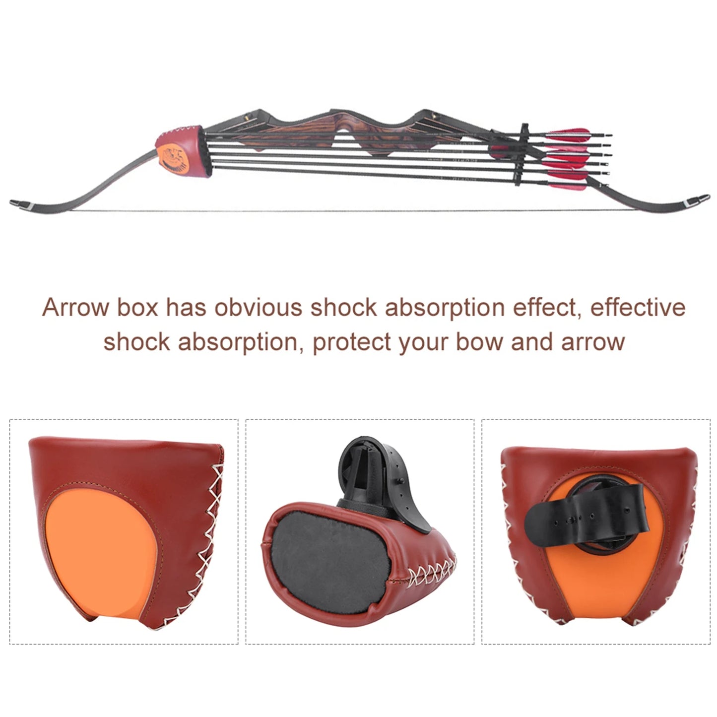 Quick Release Archery Quiver for 6 Arrows with EVA Protection