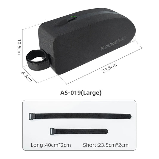 Rockbros Waterproof Front Tube Bag With Large Capacity