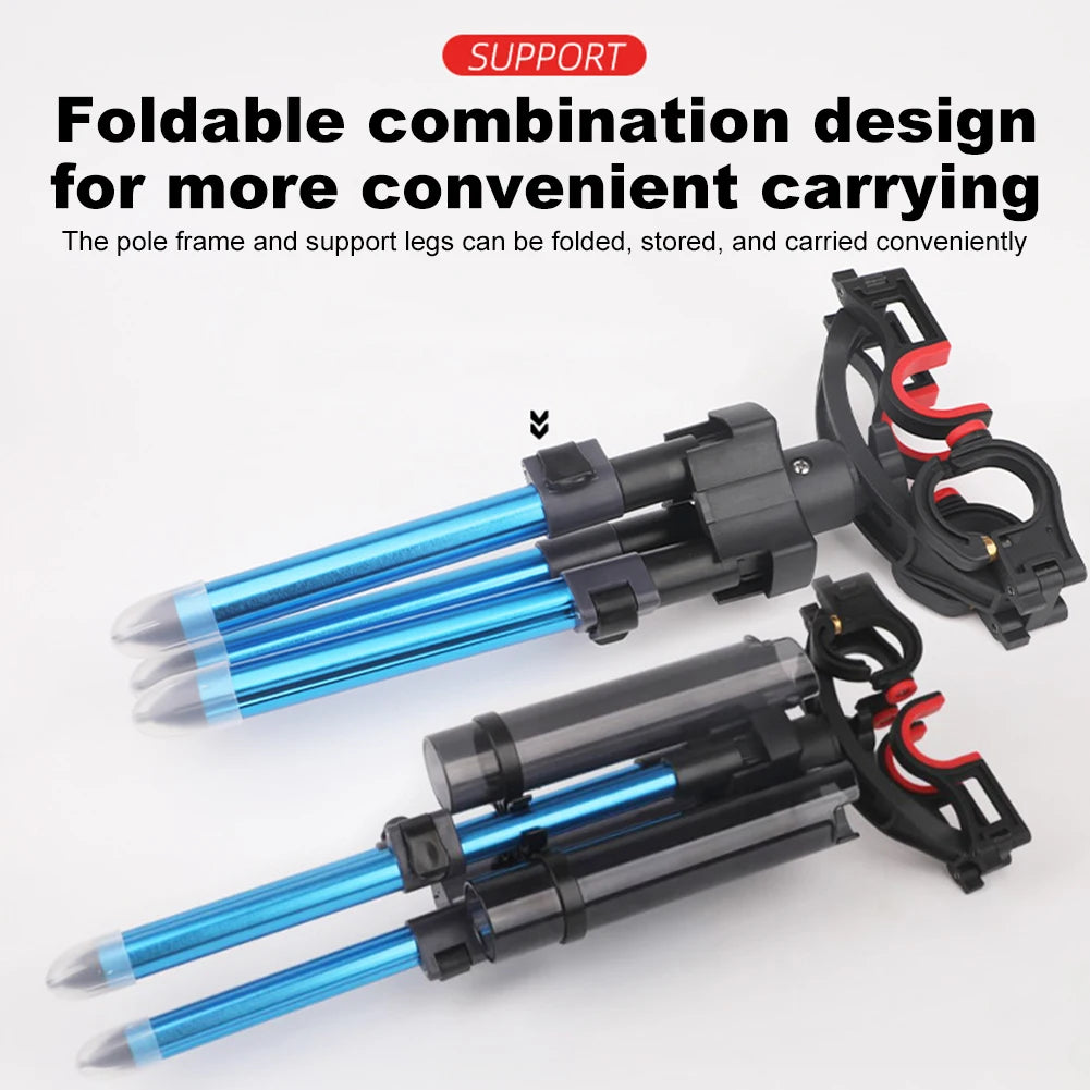 Portable Fishing Rod Stand Tripod Foldable Compact Design