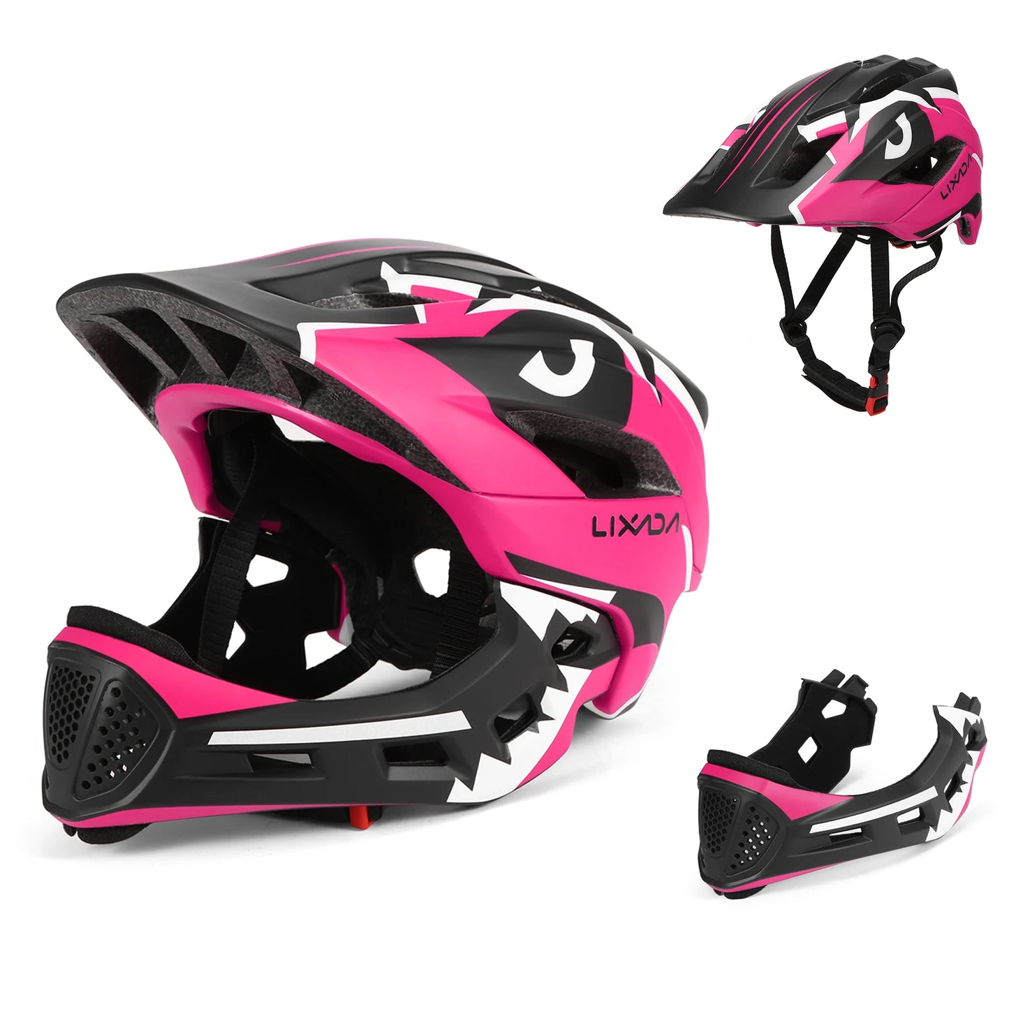 Kids Full Face Motorcycle Helmet With Detachable Shield