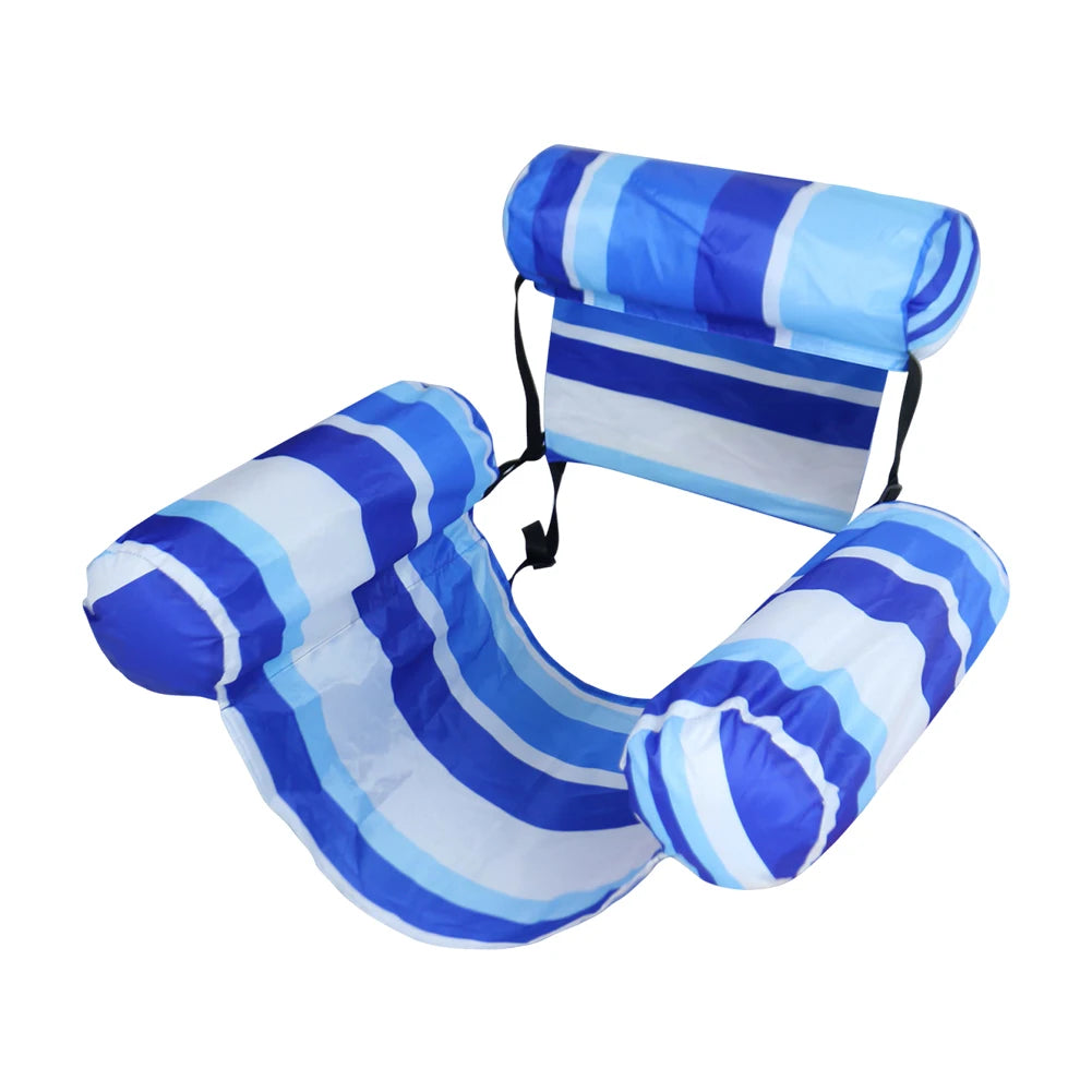 Inflatable Pool Float Lounger With Arm And Backrest