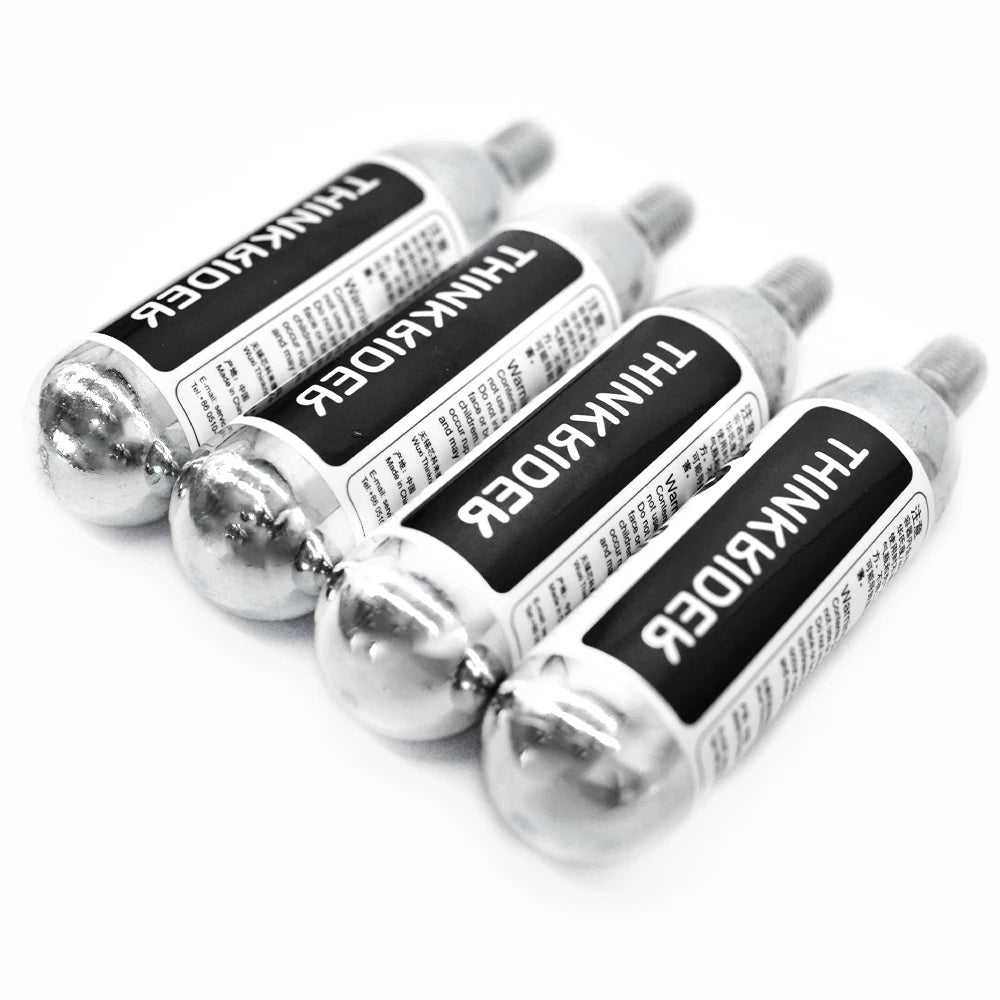 ThinkRider 16g Threaded CO2 Cartridges for Quick Bike Tire Inflation