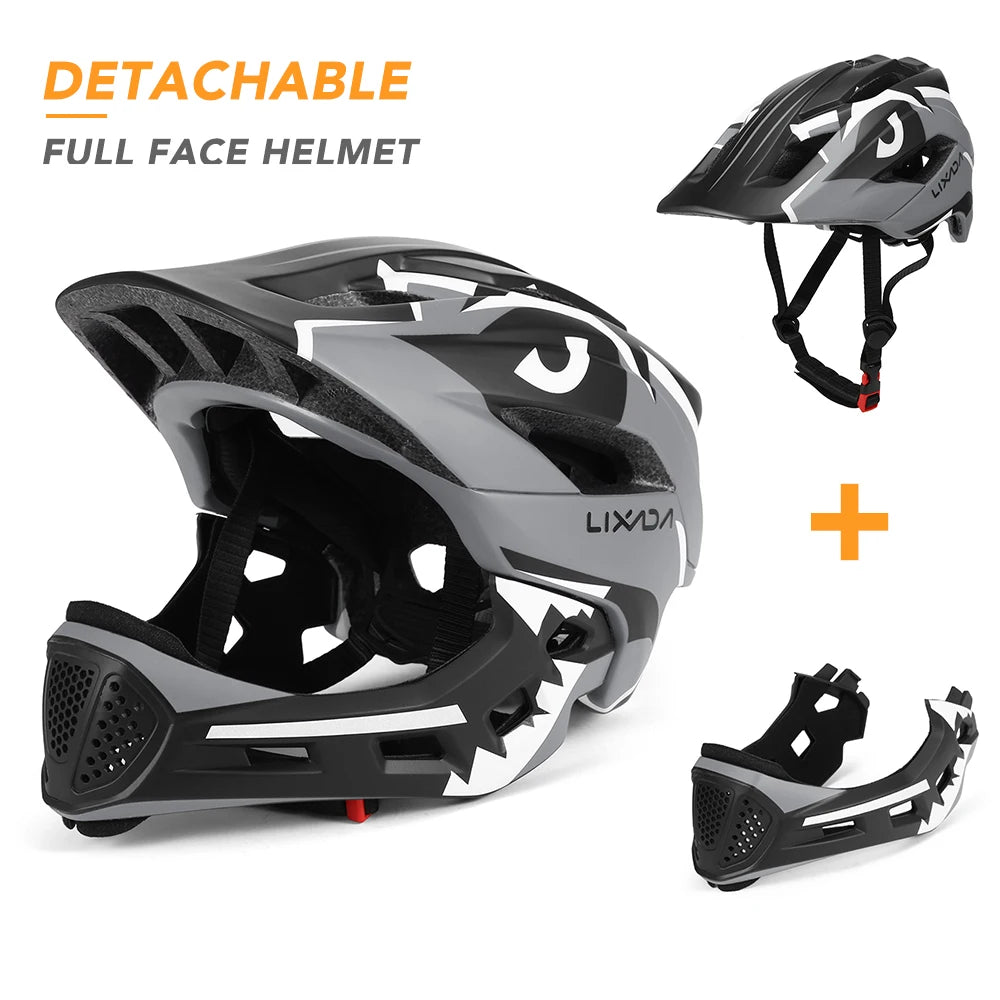 Kids Full Face Motorcycle Helmet With Detachable Shield