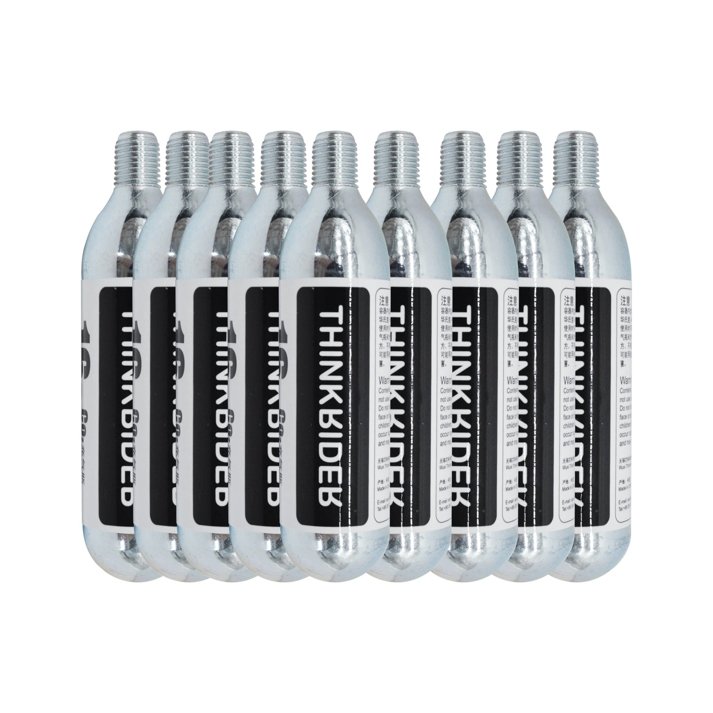 ThinkRider 16g Threaded CO2 Cartridges for Quick Bike Tire Inflation