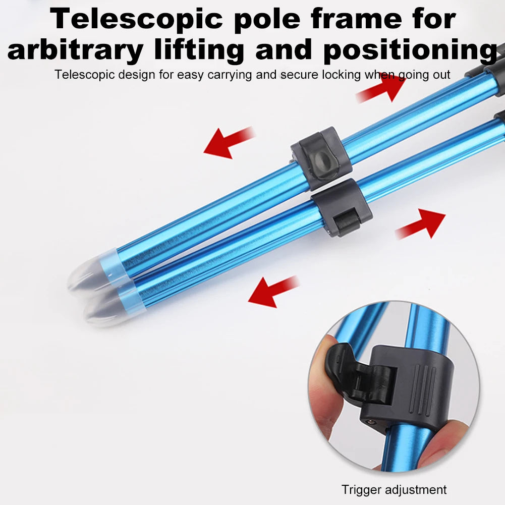 Portable Fishing Rod Stand Tripod Foldable Compact Design