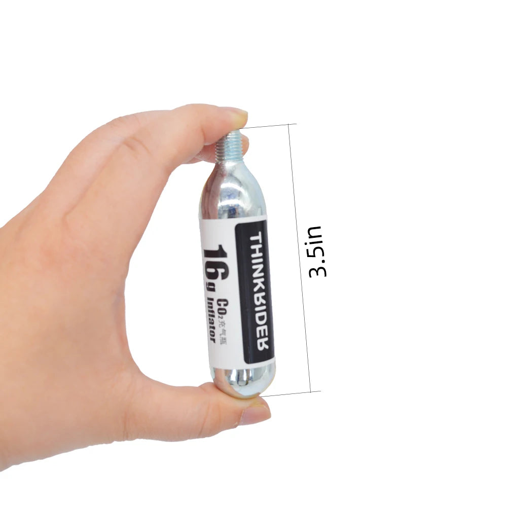 ThinkRider 16g Threaded CO2 Cartridges for Quick Bike Tire Inflation