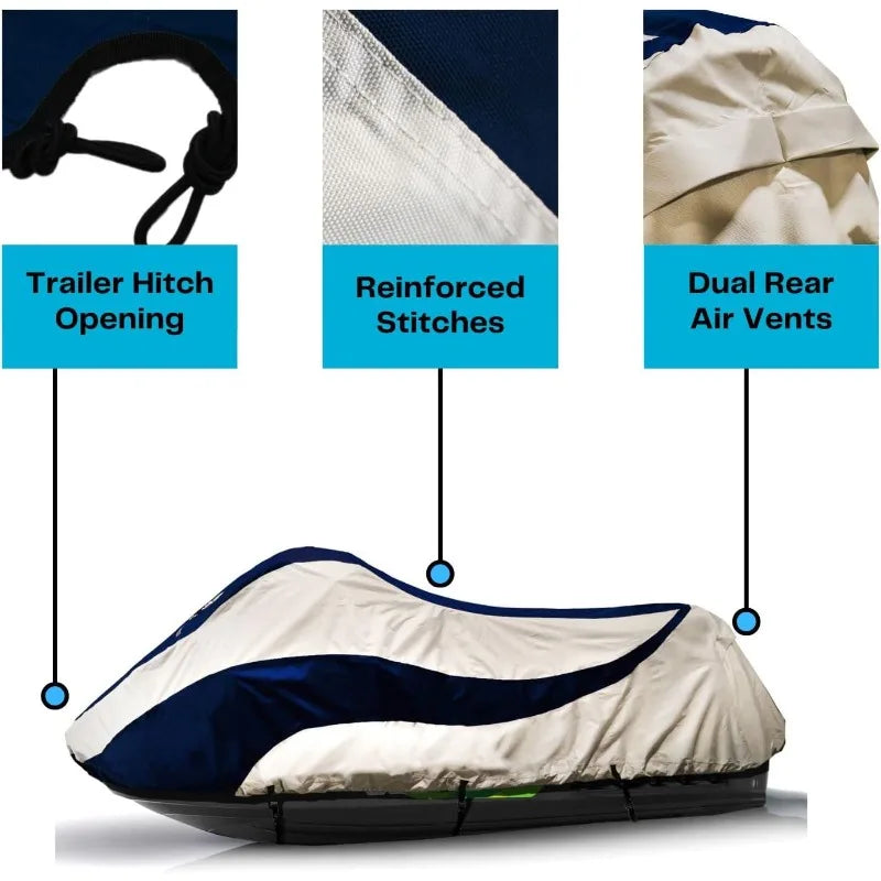 Heavy Duty Waterproof Jet Ski Cover for All Weather Protection