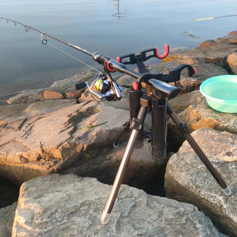 Portable Fishing Rod Stand Tripod Foldable Compact Design