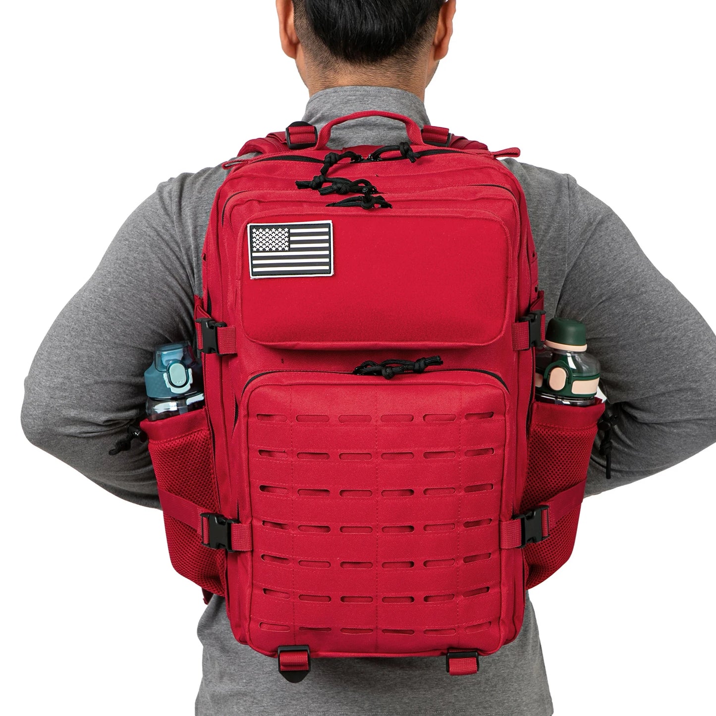 45L Tactical Backpack With Double Cup Holder For Hunting