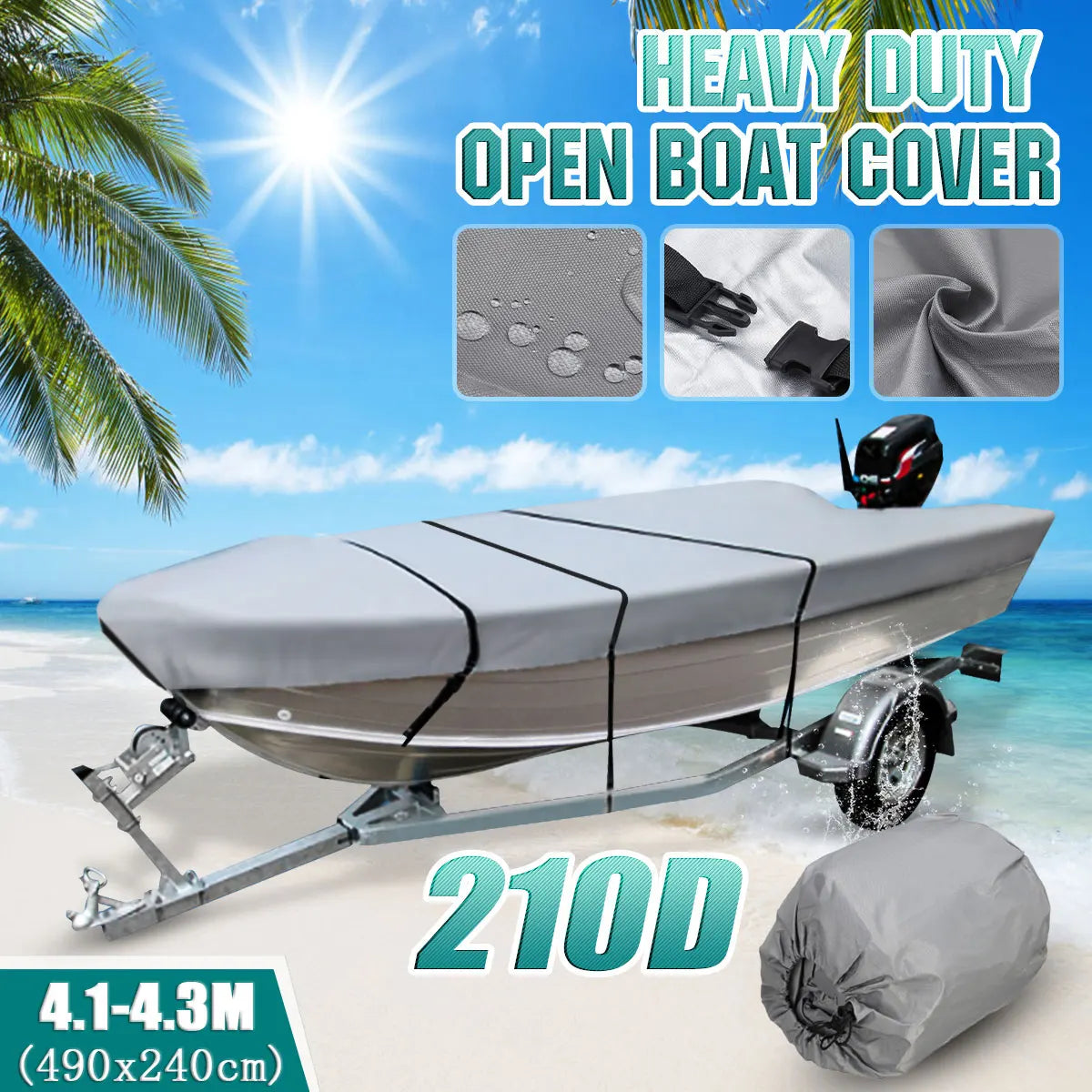 Waterproof Boat Cover for Winter Protection and Dustproofing