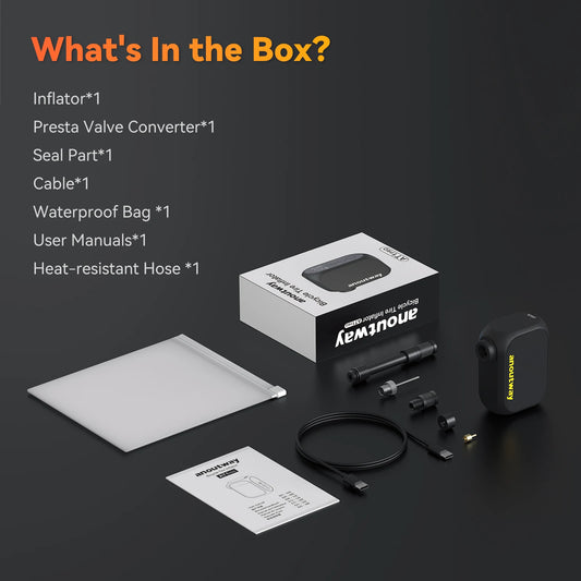 Anoutway AT1 Pro Mini Bike Tire Inflator With Screen