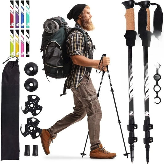 Lightweight Collapsible Trekking Poles for Hiking Adventures
