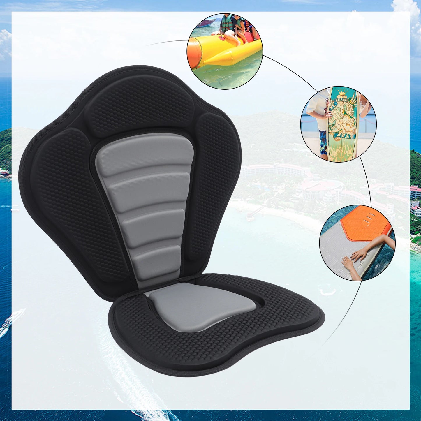 Comfortable Kayak Seat Cushion With Waterproof Storage