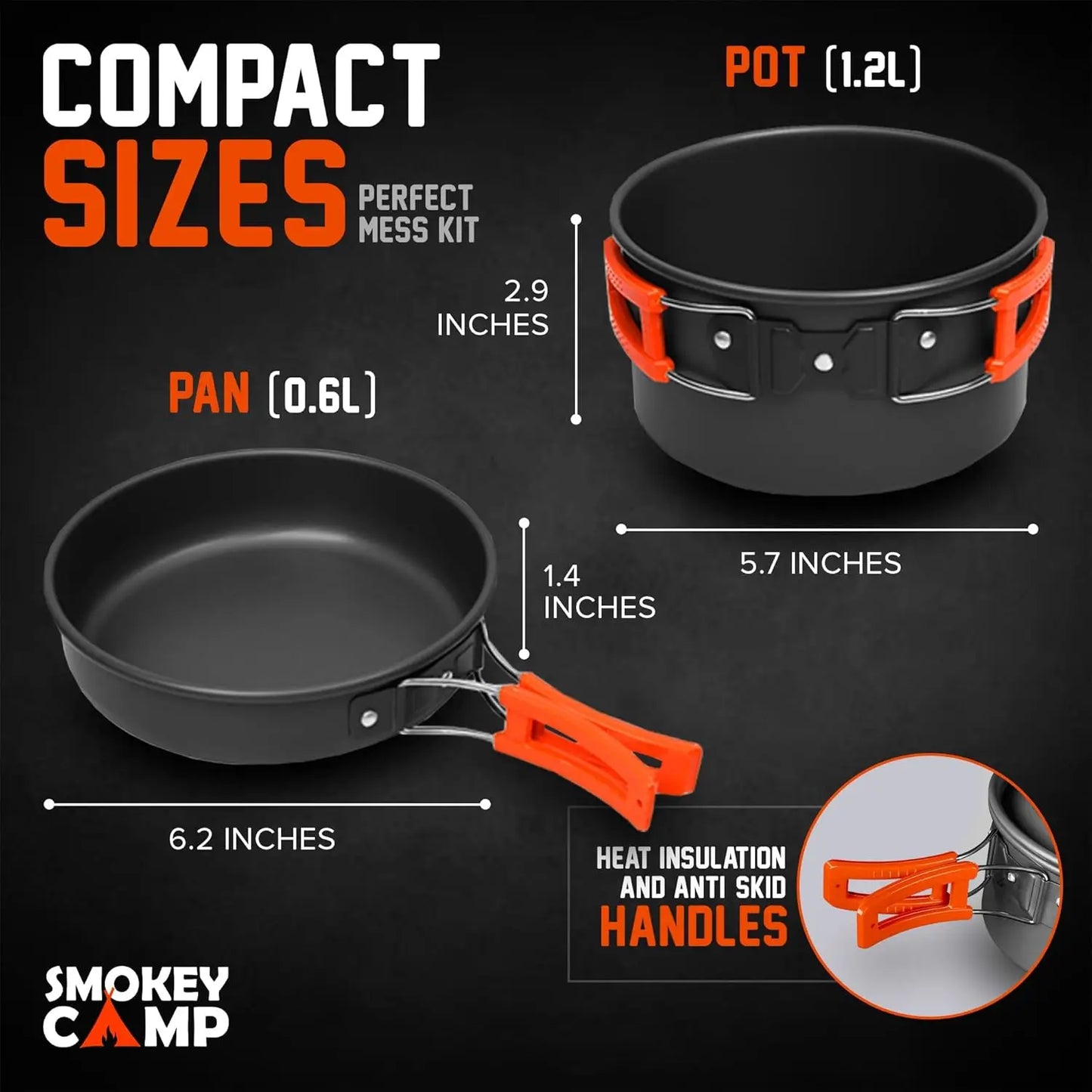 Non-Stick Camping Cookware Set for Easy Outdoor Cooking