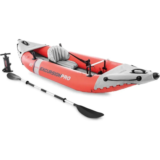 Intex Excursion Pro K1 Inflatable Kayak Set With Paddles