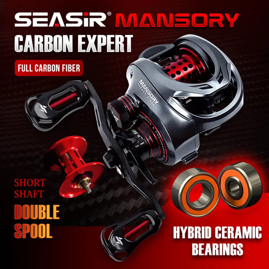 Seasir Mansory Ultralight Baitcasting Reel Carbon 7.3 to 1