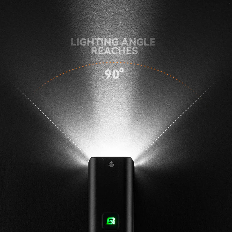 RockBros 1500LM Bike Light USB Type C Front Headlight