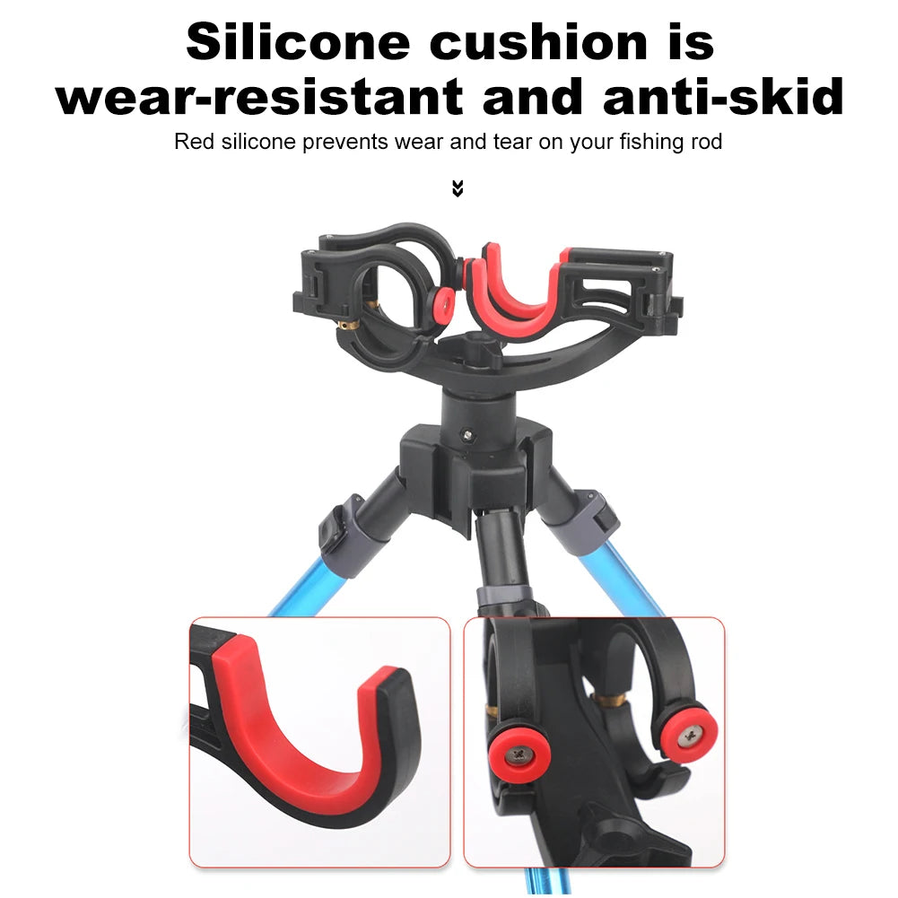 Portable Fishing Rod Stand Tripod Foldable Compact Design