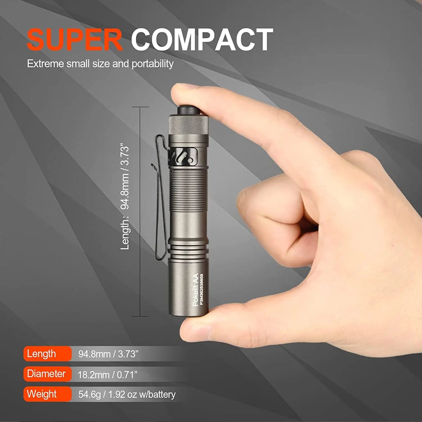 Acebeam Pokelit AA EDC Flashlight 1000 Lumens Compact and Rechargeable