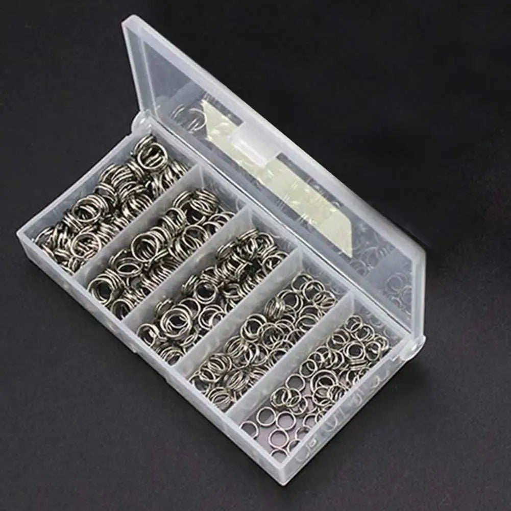 250pcs Stainless Steel Fishing Split Rings for Durable Tackle