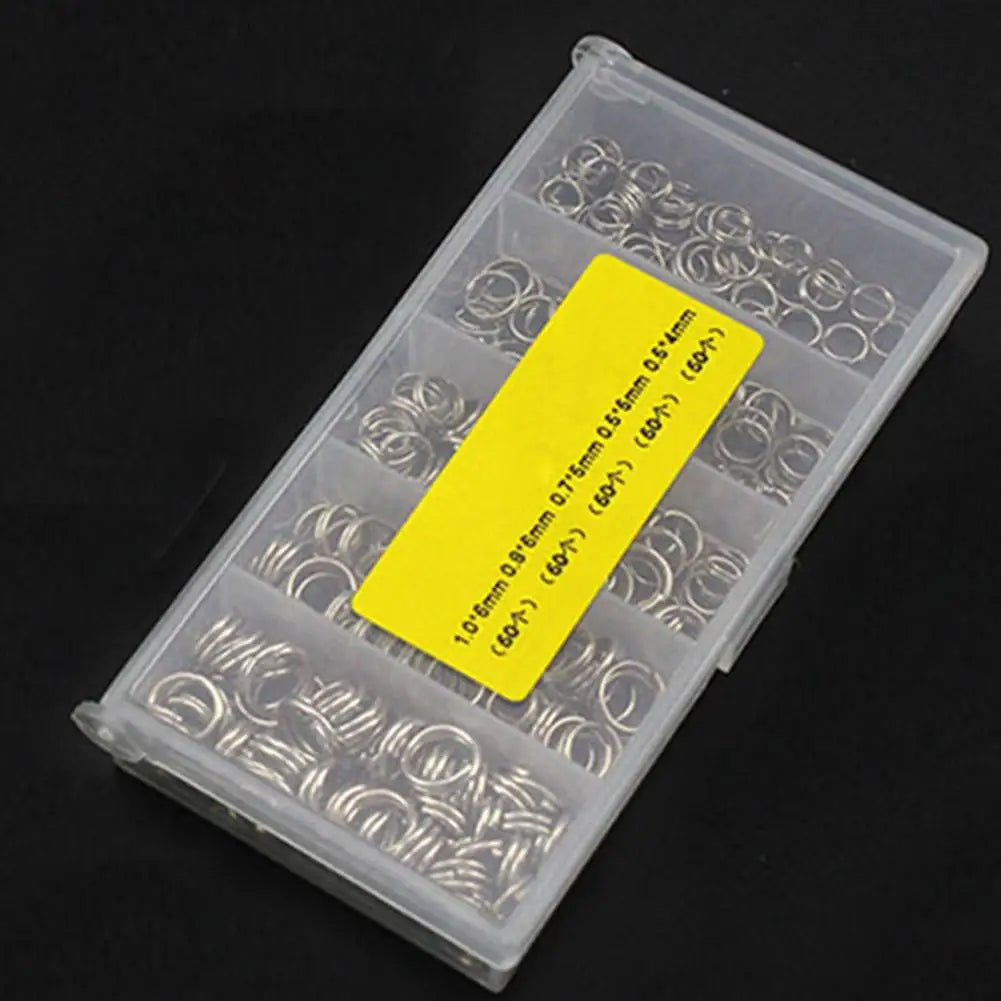 250pcs Stainless Steel Fishing Split Rings for Durable Tackle