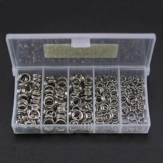 250pcs Stainless Steel Fishing Split Rings for Durable Tackle