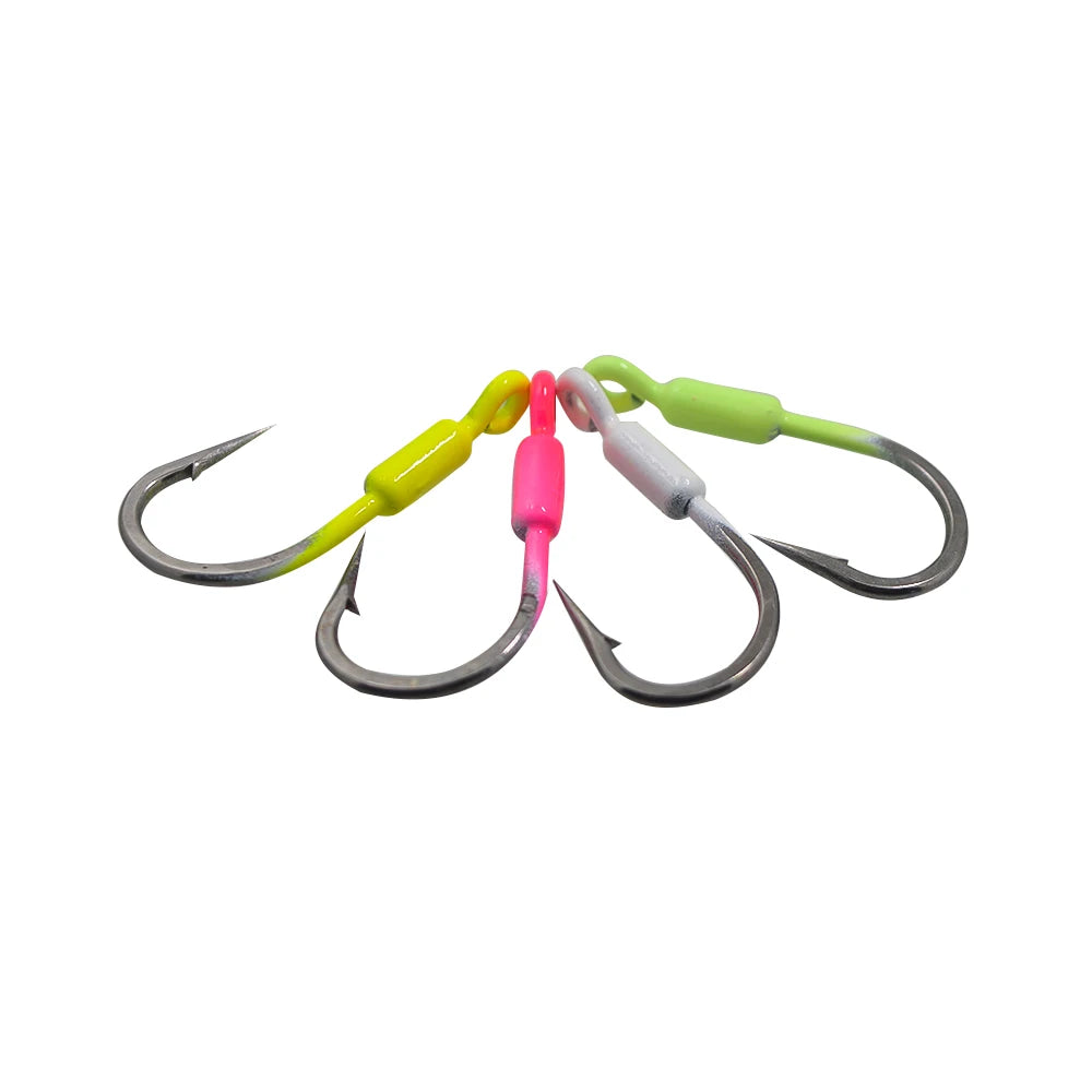 40pcs Snapper Jig Weighted Hooks for Enhanced Fishing Success