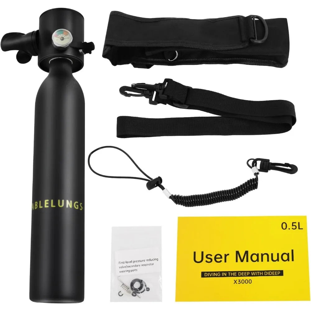 Mini Diving Oxygen Tank for 20 Minutes of Underwater Freedom