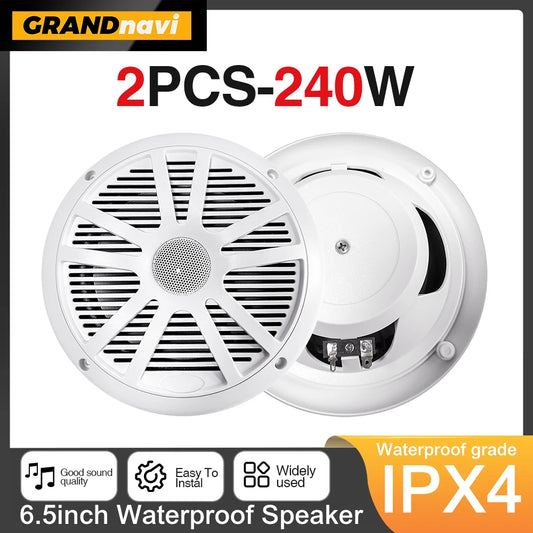 6.5 Inch Waterproof Marine Speakers for Boats and RVs