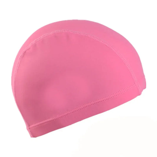 Ultra Thin Nylon Swimming Cap With Ear Protection Free Size