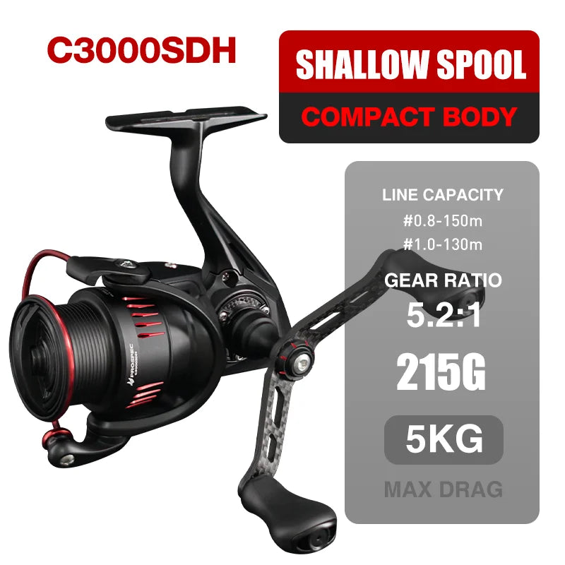 Seasir Prospec Spinning Reel for Ultralight Fishing Performance
