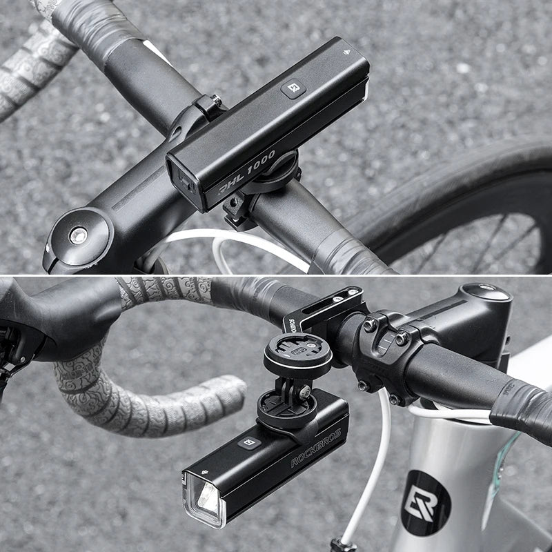 Bike Front Light 1000LM IPX6 Rechargeable Headlight