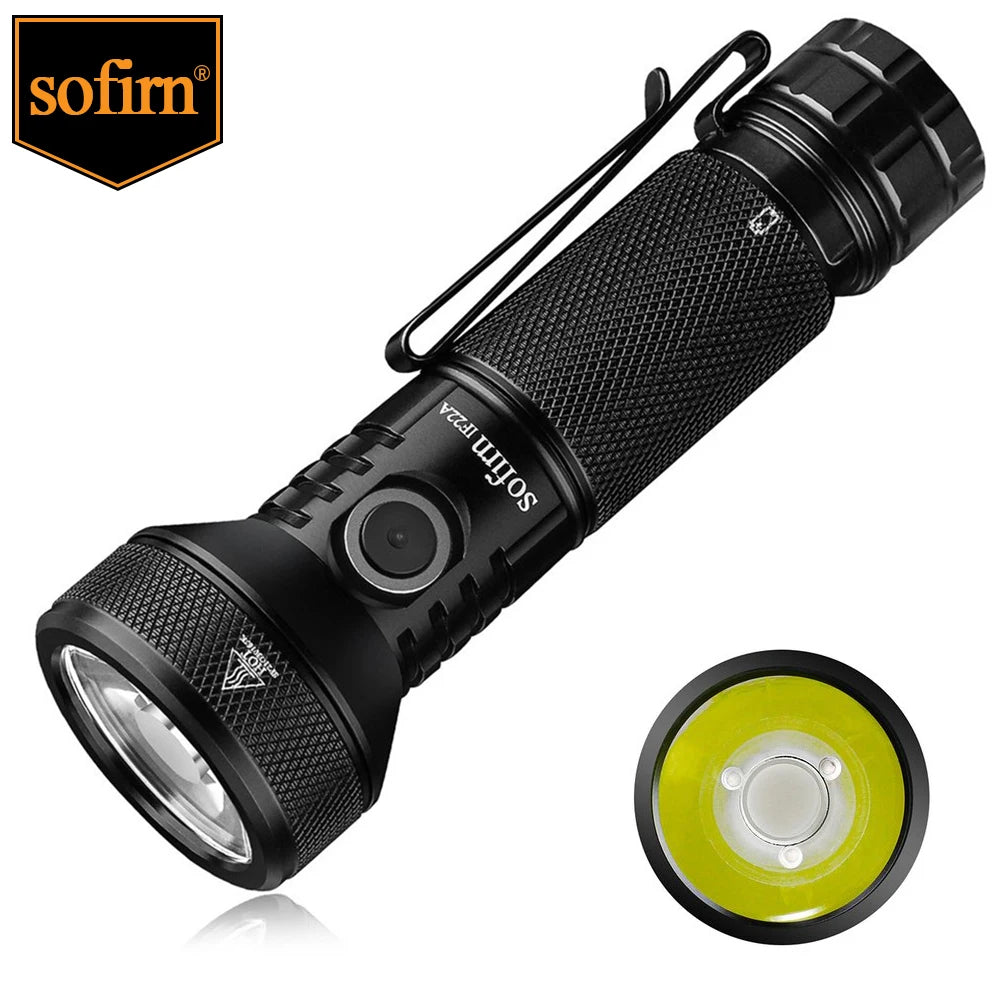 Sofirn IF22A 2100lm USB C Rechargeable Throw Flashlight