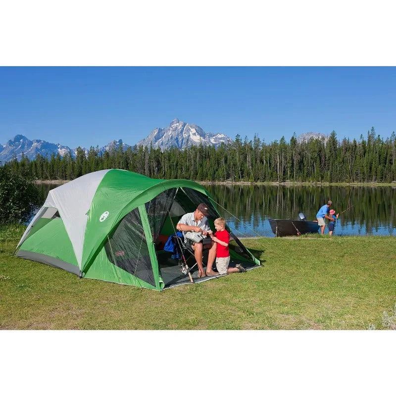 Coleman Evanston Screened Camping Tent for 6 to 8 People