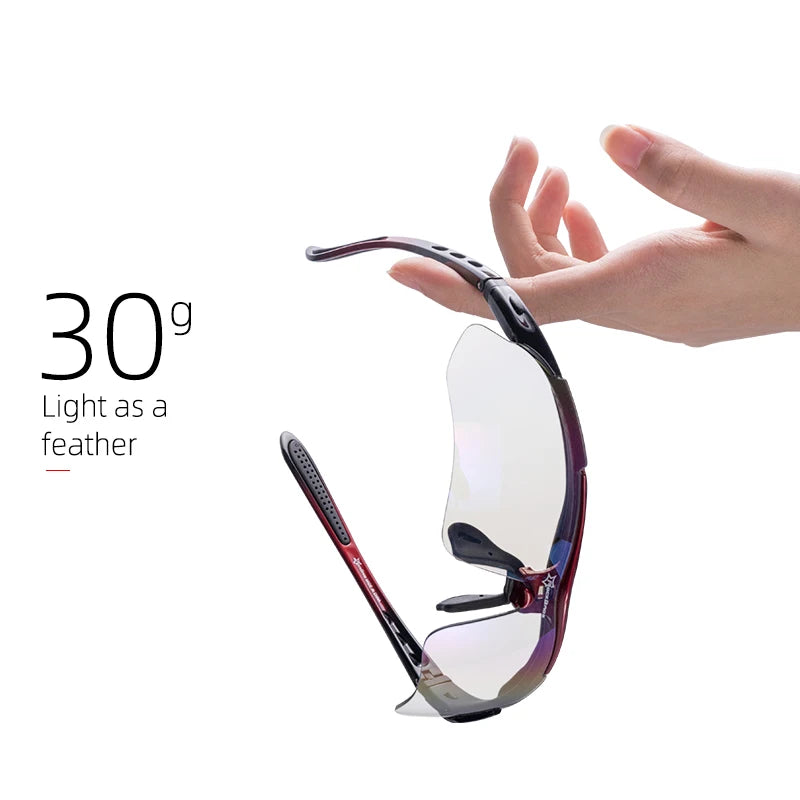 Rockbros Photochromic Cycling Glasses UV400 Protection