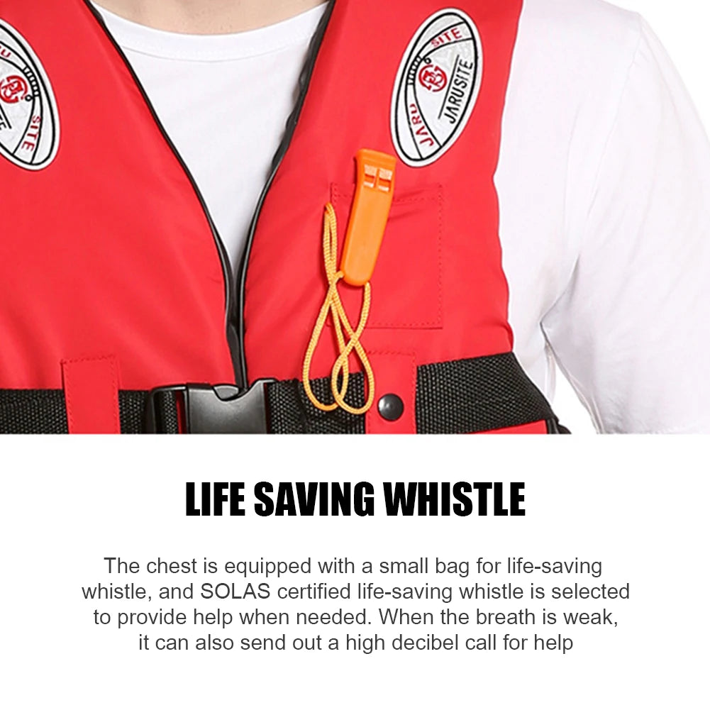 Red Buoyancy Life Vest for Water Sports Safety