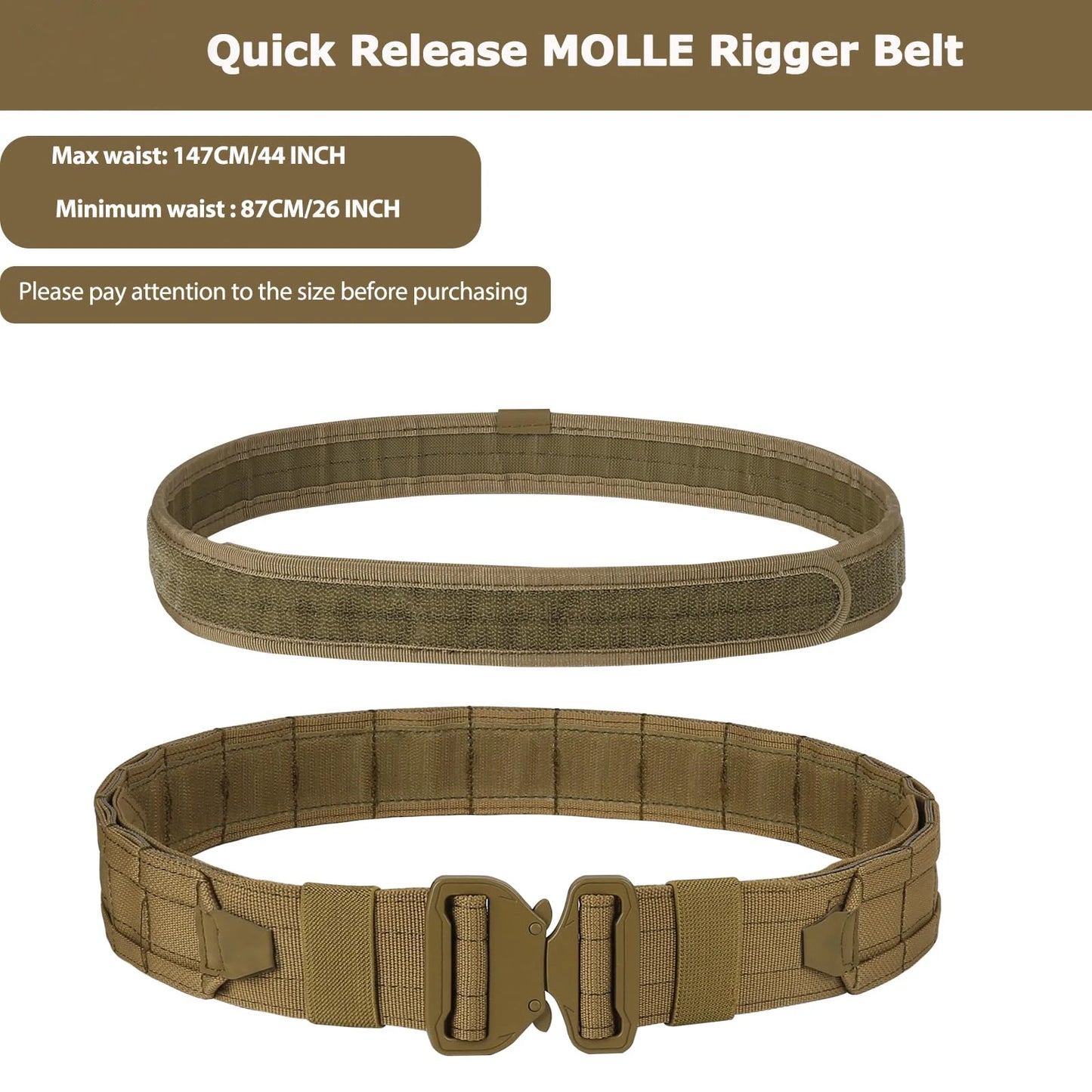 8 In 1 Hunting Tactical Battle Belt With Accessories