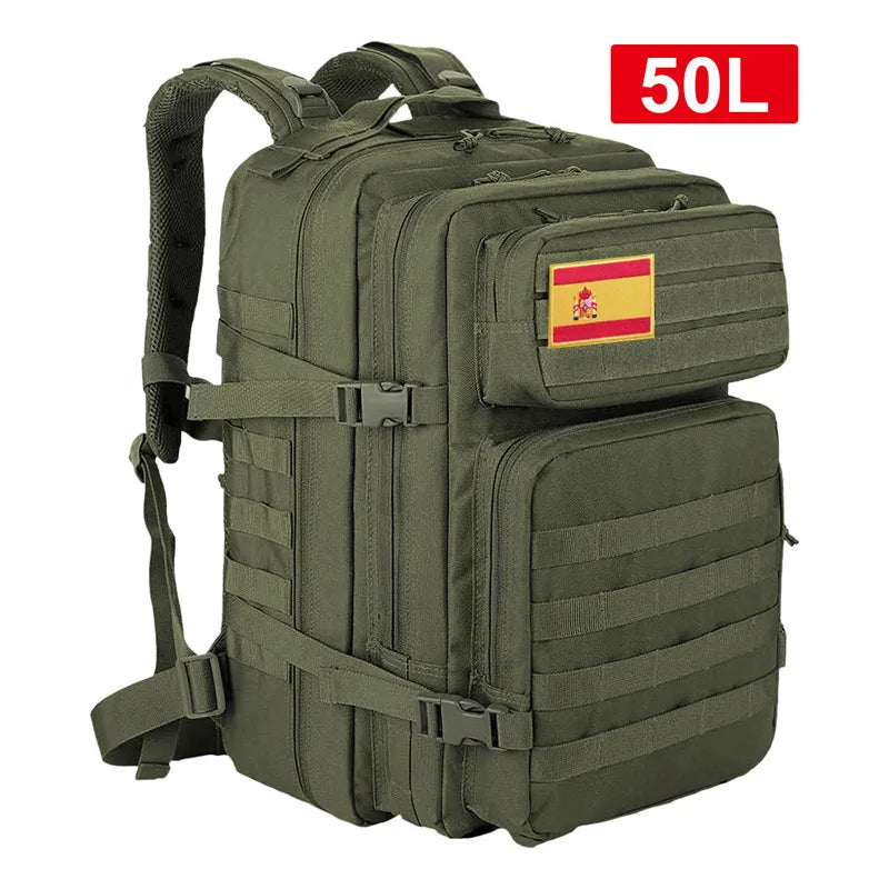 Tactical Travel Backpack 45L Waterproof Large Capacity Pack