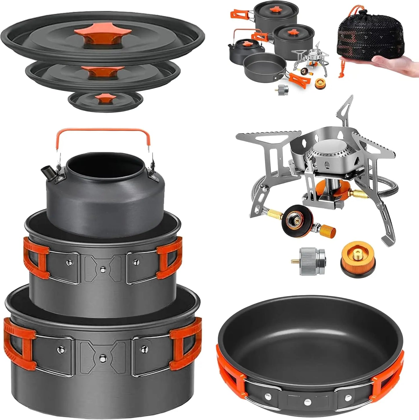Non-Stick Camping Cookware Set for Easy Outdoor Cooking
