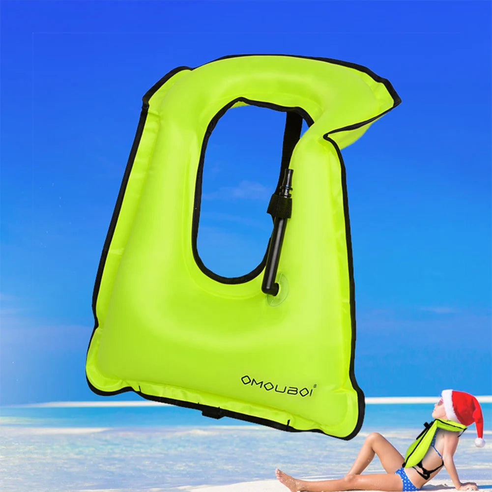 Adjustable Inflatable Snorkeling Vest for Safe Water Fun