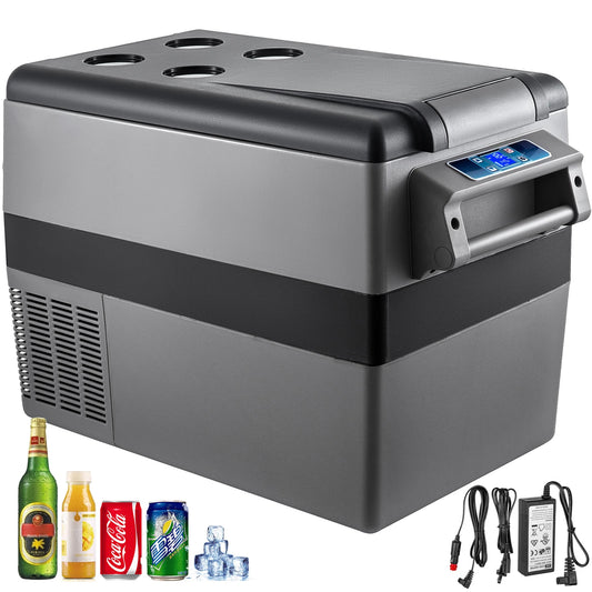 Portable Car Refrigerator with Efficient Cooling for Camping