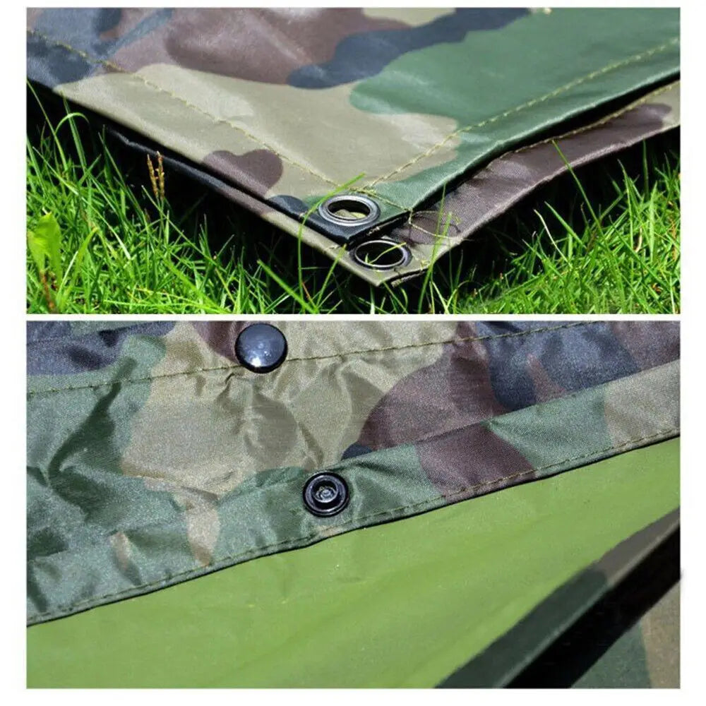 Tactical Waterproof Rain Poncho for Camping and Hiking