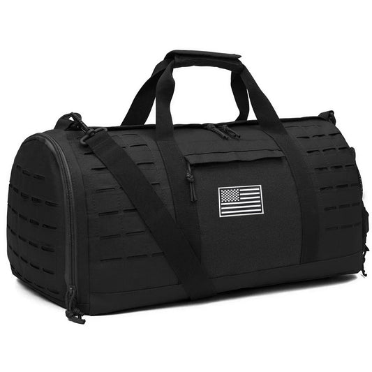 40L Tactical Travel Bag For Men Women With Shoe Compartment