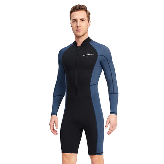 Neoprene Diving Suit for Men with Zipper and Anti-Scratch Protection