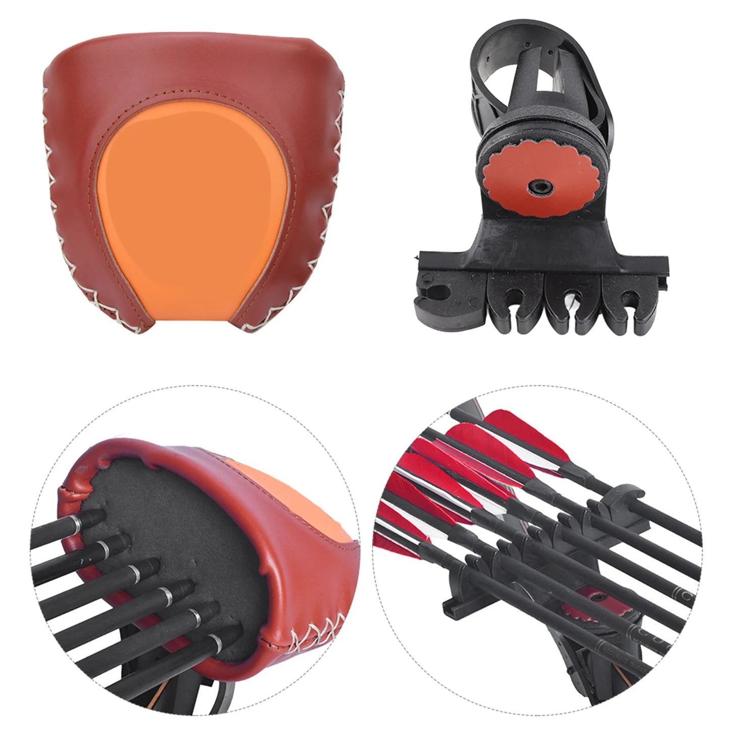 Quick Release Archery Quiver for 6 Arrows with EVA Protection
