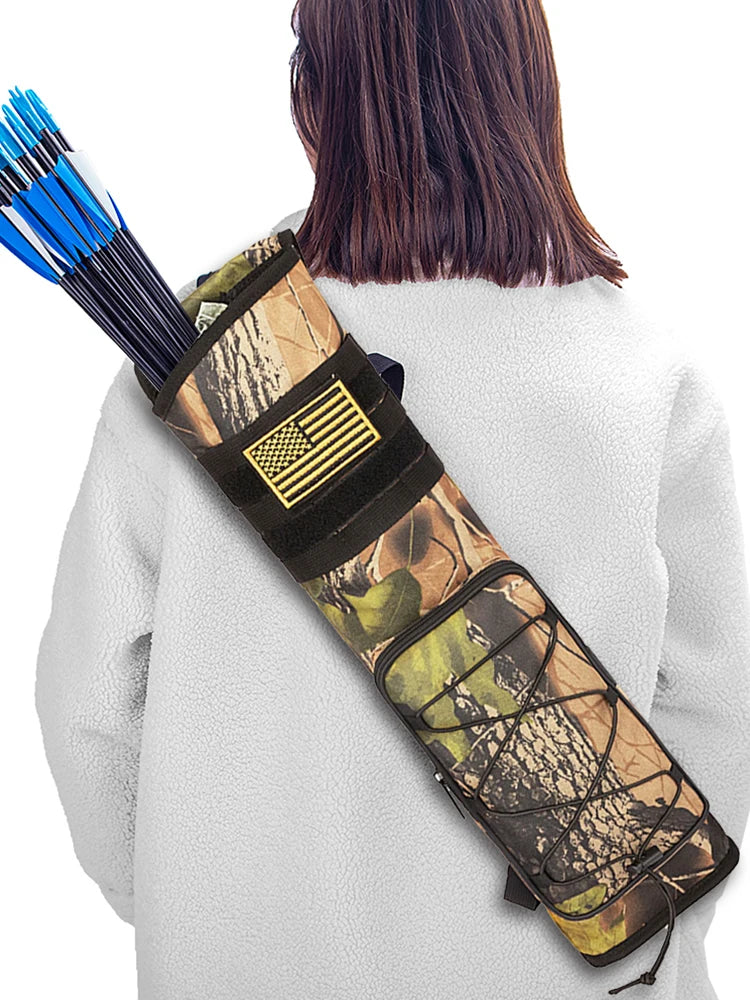 Archery Quiver Bag With Bottom Thickening For Bow Holder