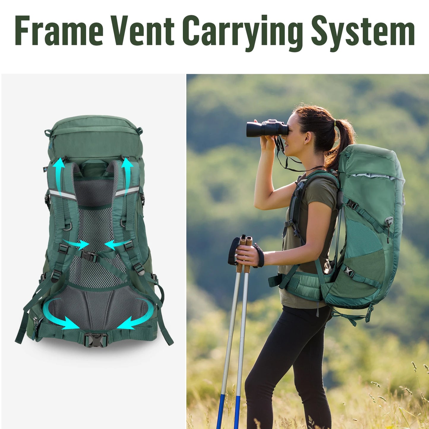 Ultralight 30L Hiking Backpack with Ergonomic Support